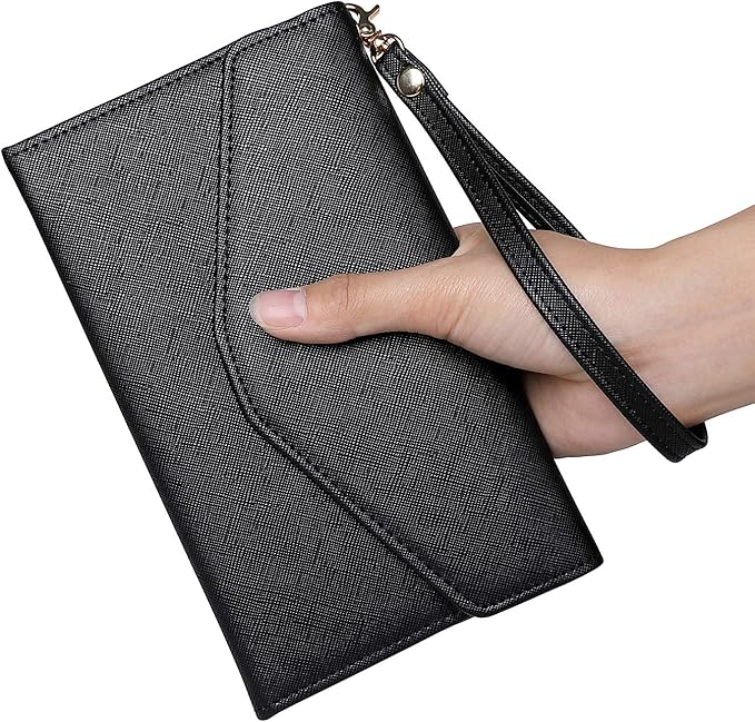 ZOPPEN Passport Holder Women Travel Wallet (Ver.5) for Women Rfid Blocking Passport Cover Case Document Organizer Wrist Strap