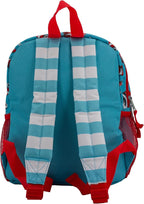 AI ACCESSORY INNOVATIONS Dr. Seuss's The Cat In The Hat Mini Backpack, 12" x 10" x 4", Kids School Bag with Thing One and Thing Two Design, White/Red/Blue