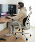 Everlasting Comfort The Original Lumbar Support Pillow for Office Chair - Improves Posture, Promotes Back Pain Relief - Superior Back Support for Gaming and Desk Chairs - Lumbar Pillow for Car, Couch