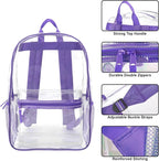 Trail maker Clear Backpack Heavy Duty with Padded Straps, Side Pockets for Kids, Boys, Girls, School, Stadium Approved Events