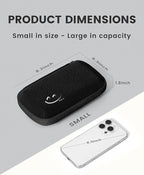 Travelkin Travel Cord Organizer, Small Electronic Organizer Travel Case, Cable Organizer Bag For Cords,Chargers Phone, Sd Card,Usbs (Black)