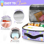 Lunch Box Kids, Insulated Lunch Bag for Women Men, Cooler Reusable Cute Lunch Containers for Boy & Girls, Adults Leak Proof Large Lunch Tote Bags for School, Work, Travel, Picnic Outdoor and Beach