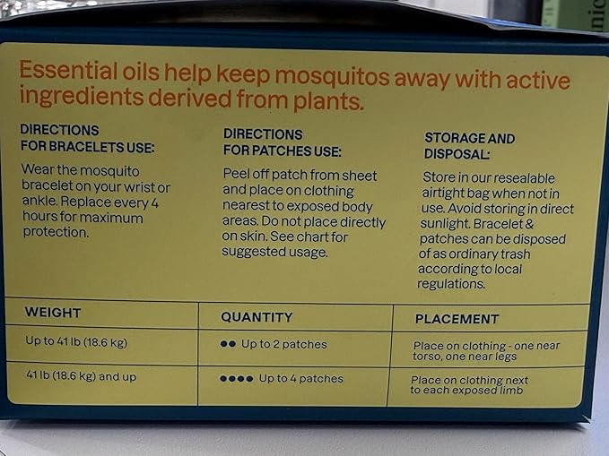 Cliganic Mosquito Repellent Bracelet Stickers Pack for Kids & Adults Multi Color, Natural DEET-Free, Essential Oil Infused 20 Bands with 30 Patches, Citronella Scent