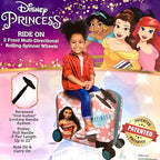 Fast Forward Ride-On 18" Suitcase For Kids/Tow-Along Toddler Carry-On Luggage With Wheels (Moana)