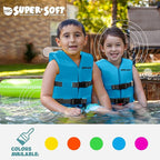 TRC Recreation Super Soft Child Life Jacket USCG Approved Vinyl Coated Foam Swim Vest for Kids Swimming Pool and Beach Gear