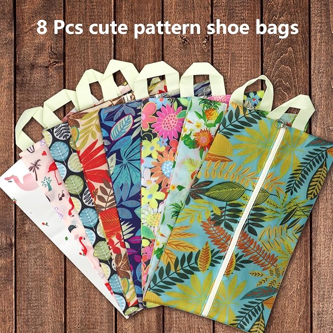 Travel Shoe Bags Waterproof Portable Shoe Storage Pouch with Handle for Men & Women