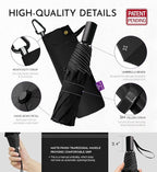 Windproof Travel Umbrella - Manual Open Close with No Rebound for Seniors & Kids, 43" Compact and Portable for Rain, Thoughtful Gift for Wife Husband Child