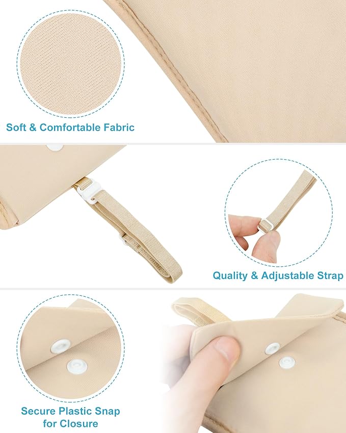 RFID-Blocking Travel Bra Wallet, Hidden Money Pouch with Adjustable Elastic Strap, Ideal Secret Pocket Protect Your Passport Credit Cards Valuables