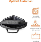 Amazon Basics Laptop Carrying Case with Adjustable Shoulder Strap, 11.6 in, Black, 10-Pack