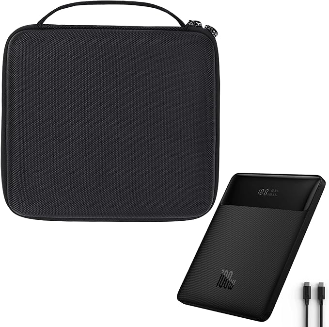 khanka Hard Carrying Case Replacement for Baseus 100W USB C Portable Laptop Charger 20000mAh Power Bank, Case Only
