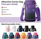 DYSANKY Insulated Water Bottle | Thickened Stainless Steel Vacuum Metal | Portable Sports Water Jug for Gym and Hiking with Straw, Carrier Bag, Handle Strap | BPA-Free 32 oz