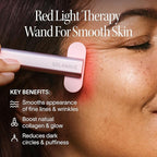 Solawave 4-in-1 Red Light Therapy Wand for Face & Neck | Beauty Device with Galvanic Current, Massager & Warmth | Anti-Aging, Wrinkle Reduction, Skin Tightening, Depuffing & Rejuvenation (Rose Gold)