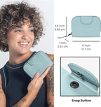 Sherpani Barcelona, Nylon Bifold Zipper Pocket Wallet for Women, Travel Bag, RFID Protection