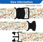 Luggage Straps for Suitcases, Travel Adjustable Belt with Quick Release Buckle, Heavy Duty Nylon Bag Packing Strap, Unique Bright Identifiers Business Travel Accessories (2 Pack) - Yellow Flowers