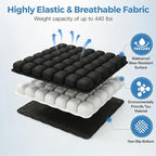 Starlo Travel Cushion Airplane Seat,Airplane Cushion for Long Flight,Press-Type Inflatable Wheelchair Seat Cushion,42 Airbags for Car,Office,Stadium,Ergonomic Comfort Support Pressure Relief-Black