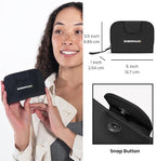 Sherpani Barcelona, Nylon Bifold Zipper Pocket Wallet for Women, Travel Bag, RFID Protection