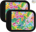 Plumeria Flowers Luggage Handle Wrap for Suitcase Luggage Tags Handle Covers Identifiers Soft Decorations Travel Accessories 2 Pack