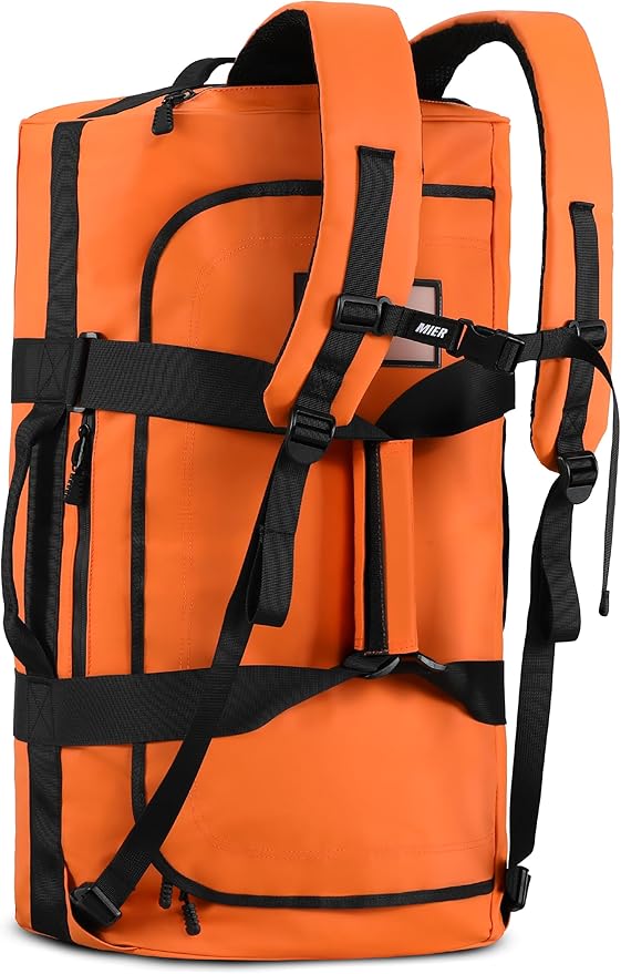 MIER Water Resistant Backpack Duffle Heavy Duty Convertible Duffle Bag with Backpack Straps for Gym, Sports, Travel