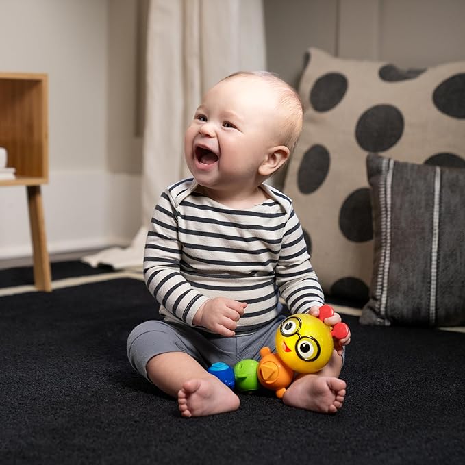 Baby Einstein Twist-a-Pal Cal Sensory Toy, with Music and Bead Chaser, Ages 6 Months and Up