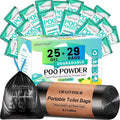 Portable Toilet Gel, Poo Powder for Portable Toilet, Camping Toilet Gel, Pee Powder, Portable Toilet Powder for Outdoor Camping and Hiking Toilet Gel Powder