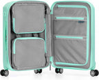 Traveler's Choice Pagosa Hardshell Expandable Luggage with Spinner Wheels, Mint, 22-Inch Carry-on