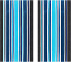 COTTON CRAFT Oversized XL Beach Towel - 39 x 68 inches - 2 Pack XL Towels - 100% Cotton Velour - Big & Huge - Pool Picnic Bath - Thick Plush Super Soft Luxury - 450 GSM - Cancun Blue Multi