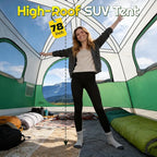 WildFinder SUV Tent for Camping, 10x9ft Large Car Tent with PU3000 Waterproof, Universal Tailgate Tent Compatible with SUV, CUV, Minivan, Easy Setup Standalone Sheller for Outdoor Travel