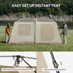 Naturehike Village Instant Tent, Camping Tent with Full Rainfly, Waterproof Large Cabin Tents for Car Camping