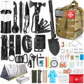 Survival Kit, 250Pcs Survival Gear First Aid Kit with Molle System Compatible Bag and Emergency Tent, Emergency Kit for Earthquake, Outdoor Adventure, Hiking, Hunting, Gifts for Men Women