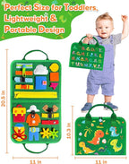 Gojmzo Busy Board Montessori Toys for Toddler Year Old Boy Girl Birthday Gifts, Busy Book Sensory Toys for Toddlers, Learning Educational Toddler Travel Activities