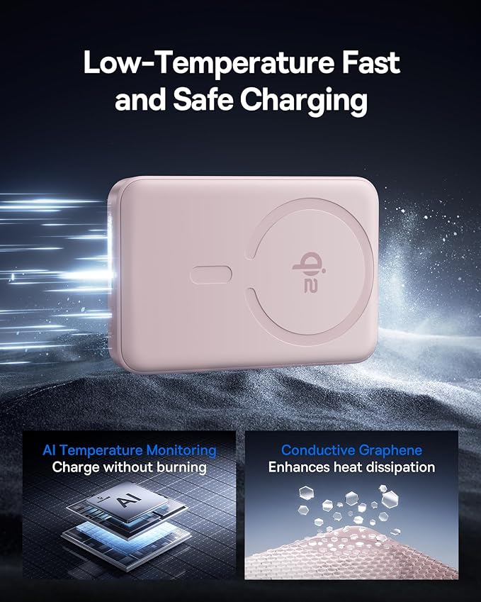 Baseus for MagSafe Portable Charger, Qi2 Certified 15W Wireless Magnetic Power Bank 10000mAh with USB-C Cable 22.5W PD Charging, Battery Pack Compatible with iPhone 17/16/15/14/13 Pro/Pro Max Series