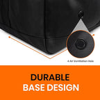 Fitdom 132L 36" Heavy Duty Extra Large Sports Gym Equipment Travel Duffel Bag W/Adjustable Shoulder & Compression Straps. Perfect for Soccer Baseball Basketball Hockey Football Team Coaches & More