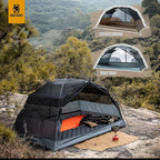 OneTigris COSMITTO 2 Person Backpacking Tent Shelter- Free Standing Lightweight Waterproof 3 Season Camping Tent for Outdoor Hiking Mountaineering