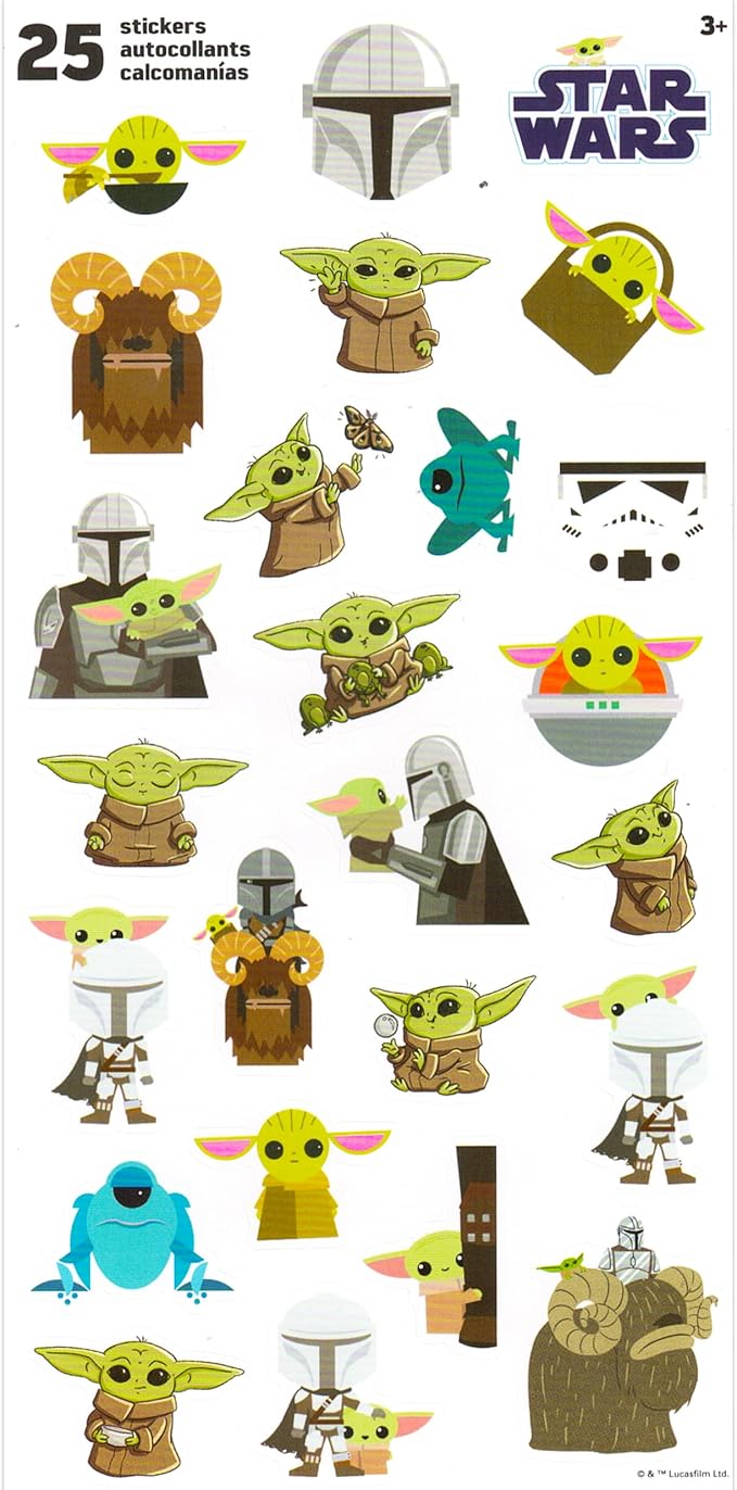 Disney Mandalorian Baby Yoda Nogginz Set - Bundle with 40 x 50 Inch Lightweight Travel Throw Blanket & Pillow Plus Stickers - Kids Super Soft 2 Piece Baby Yoda Bedding Set