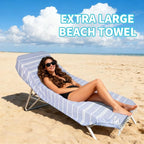 YSYJ 18 Pack Turkish Beach Towel 36 x 71 Inches Beach Towels Soft Lightweight Extra Large Pool Towels Quick Dry Sand Free Turkish Bath Towels Navy