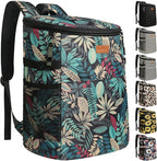 Camping Cooler Backpack 30 45 Cans, Soft Backpack Coolers Insulated Leak Proof Travel Cooler Bag Waterproof Lunch Picnic Beach Work Trip Thermal Bag Drink Beverage Beer Bag Cooler