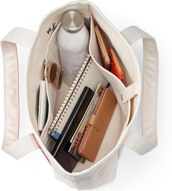 Lands' End Open Top Canvas Tote Bag