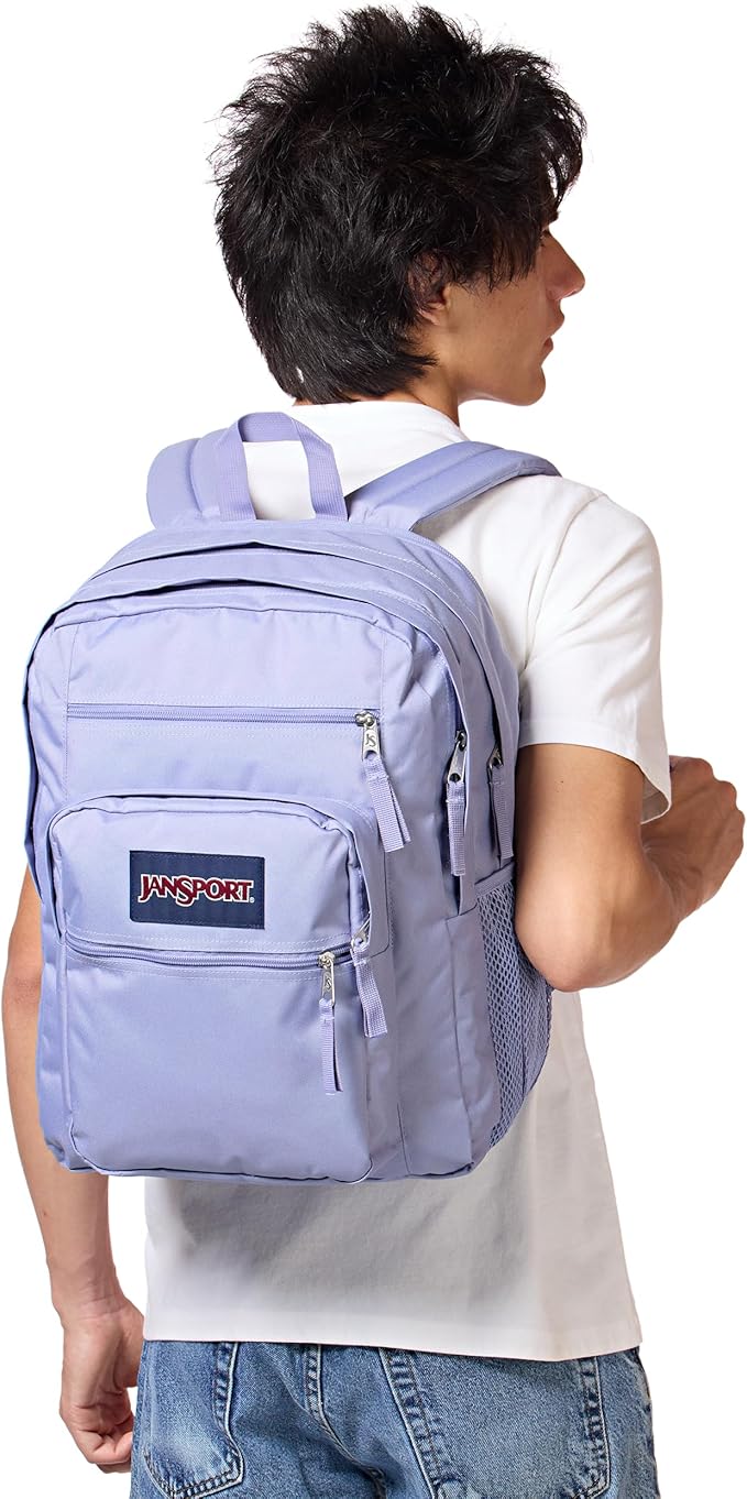 JanSport Laptop Backpack - Computer Bag with 2 Compartments, Ergonomic Shoulder Straps, 15” Laptop Sleeve, Haul Handle - Lavender Ash