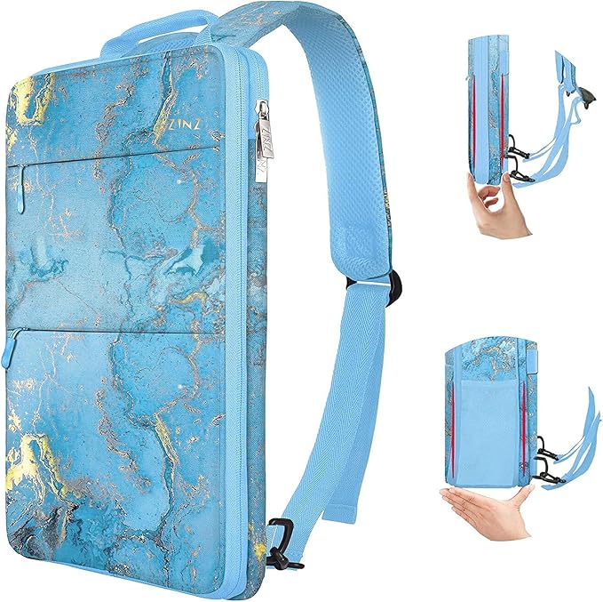 ZINZ Slim & Expandable Laptop Backpack 15 15.6 16 Inch Case, Water Resistant Travel Backpack Compatible with MacBook Pro/Neo 16" 15", Dell XPS 15 16 and Most 15" 15.6" 16" Notebooks，B01M01
