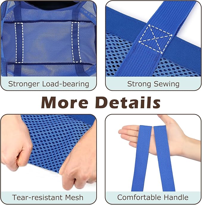 Fammart Mesh Beach Bag with Zipper, Large Beach Tote for Women, Toys Pool Swim Bag Travel Vacation Cruise Essentials