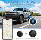 Mini GPS Tracker for Vehicles (Universally for Android & iOS), Hidden Car Location Tracker w/Magnetic Case, Item Finder for Google Find Hub & iOS Find My No Monthly Fees, Black