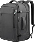 Carry on Backpack, Extra Large 55L Travel Backpack TSA Approved, Expandable Laptop Bagpack with durability, Water Resistant Bag Compatible with 18.4 inch Laptops, Black