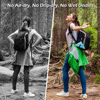 ULLIKI Pee Cloth for Women, Reusable Pee Rag Hiking Camping, Reusable Absorbent Toilet Paper Washable, Outdoor Pee Pad Travel Camping Backpacking Essentials for Women