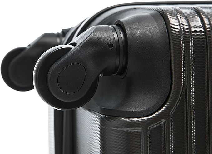 InUSA RESILIENCE Luggage with Spinner Wheels | Durable Lightweight Hardshell Spacious Travel Bag with Handle and Trolley | 20-Inch Carry On Small Luggage | Charcoal