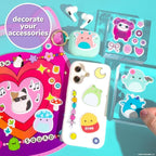 Original Squishmallows Puffy Sticker Playset, Over 50 Reusable Stickers