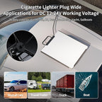 Starlink Mini Cable Car Adapter with Step Up Converter, 12V Power Cable with Cigarette Lighter Plug, 10-28V to 30V 3.5A Conversion Kit for Truck RV No Worry About Voltage Drop or Rise