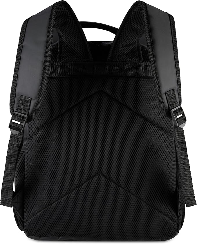 AI ACCESSORY INNOVATIONS How to Train Your Dragon Toothless Backpack, Black 16 Inch School Bag with 3D Face Applique, Green Eyes, Lightning Bolt Keychain, for Boys and Girls