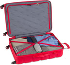 SwissGear 7366 Signature Hardside Expandable Luggage with Spinner Wheels, TSA Lock, Red, Checked-Large 27-Inch