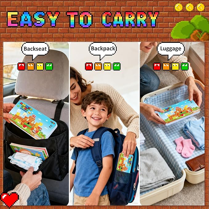Mini Magnetic Building Blocks Travel Set with Case, 45pcs Travel Magnetic Toys with Portable Box for Kids, STEM Educational Sensory Toys, Classroom Must Have, Learning Gift for Toddlers, Boys & Girls