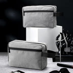 Paterr 16 Pcs Travel Toiletry Bag for Women Men Large Water Resistant Shaving Bag Hanging Cosmetic Bag with Handle and Divider Storage Travel Pouch Case (Gray)
